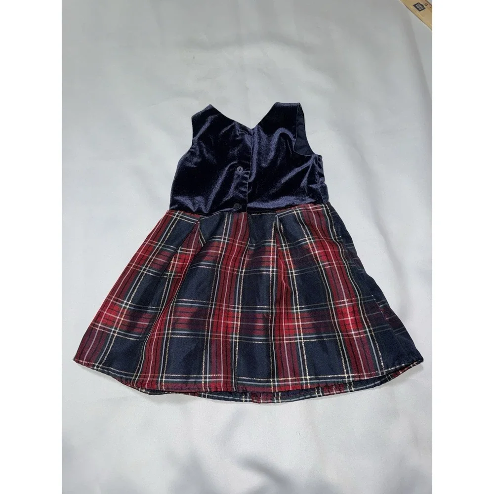 The Children's Place holiday dress Toddler Girl Blue Sleeveless Party Size 2t